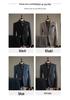 Plus Size Men's Striped Business Casual Wedding & Formal Suit Set