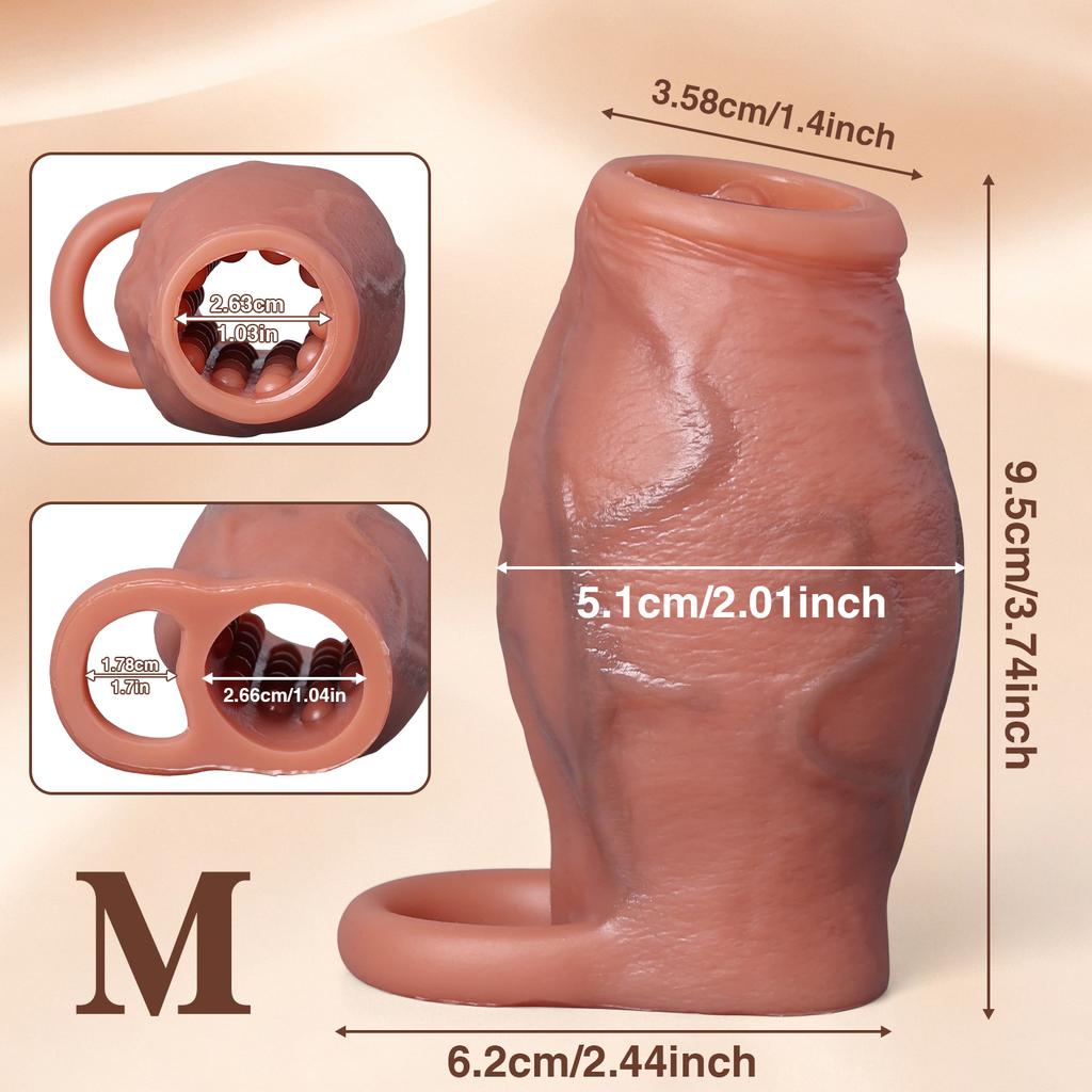 Verdicken Cock Sleeve Lock Sperma Penisring Erwachsene Männer Sexspielzeug Vergrößert Weiches Silikon Dildo Penis Hülse Vergrößerung Sexspielzeug Männlich