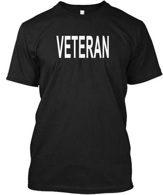 Veteran 100% Cotton T-shirt Mens Tees Top Made In the USA T-Shirt Tee Top Unisex