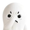 Ghost Ornament, Compact Resin Decorative Figurine, Nose-Covering Ghost Shape Halloween Figure, Naughty Ghost Tabletop Party Decoration