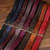 New Handwoven Polished Vegetable Tanned First Layer Cowhide Woven Leather Belt Men'S Casual Jeans Belt Women'S
