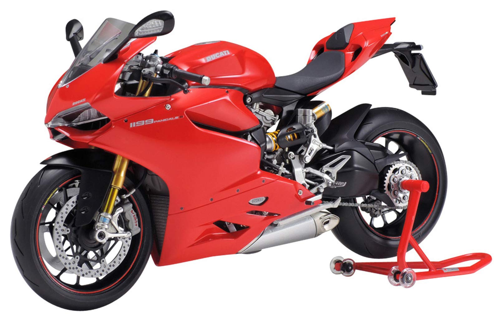 

Tamiya 1/12 Мотоцикл серии № 129 Ducati 1199 Panigale S Пластиковая модель 14129