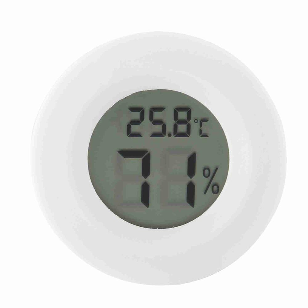 

Mini Round Shape LCD Humidity Meter Circular Embedded LCD Display Temperature Humidity Meter Digital Readout Small Electronic білий