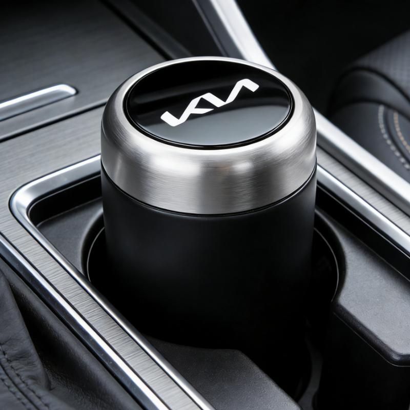 Car Cigarette Ashtray Cup Portable LED Smoke Car Ashtray Smoke Remover For Kia Rio Soul Cerato Soent Sportage Picanto K5 BN3