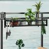 Balcony Flower Pot with Hanging Feature, Window Box for Deck Railing, Indoor Plant Stand