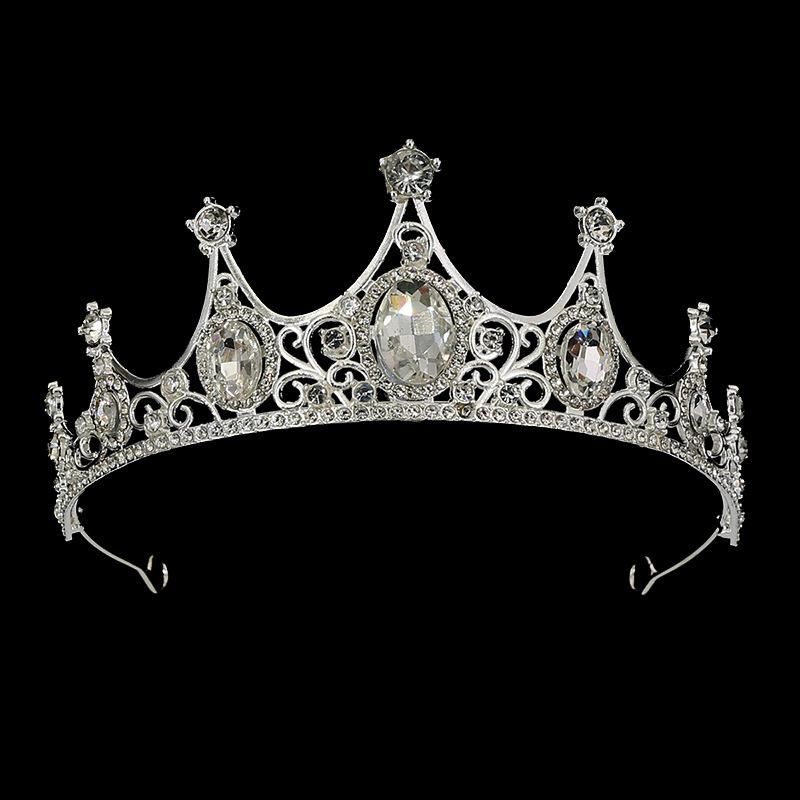 Bride Wedding Tiara Wedding Dress Accessories Alloy Rhinestone Headband Crown Birthday Crown Hair Accessories