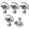 Wrumava 5PCS Portable Metal 1/4 Camera Screw for Quick Release Plate 1/4inch Folding C-ring Adapter Tripod Monopod Camera Plate