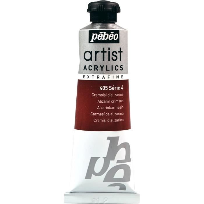 Tube 37 ml Peinture Artist Acrylics Extra fine CRAMOISI ALIZ