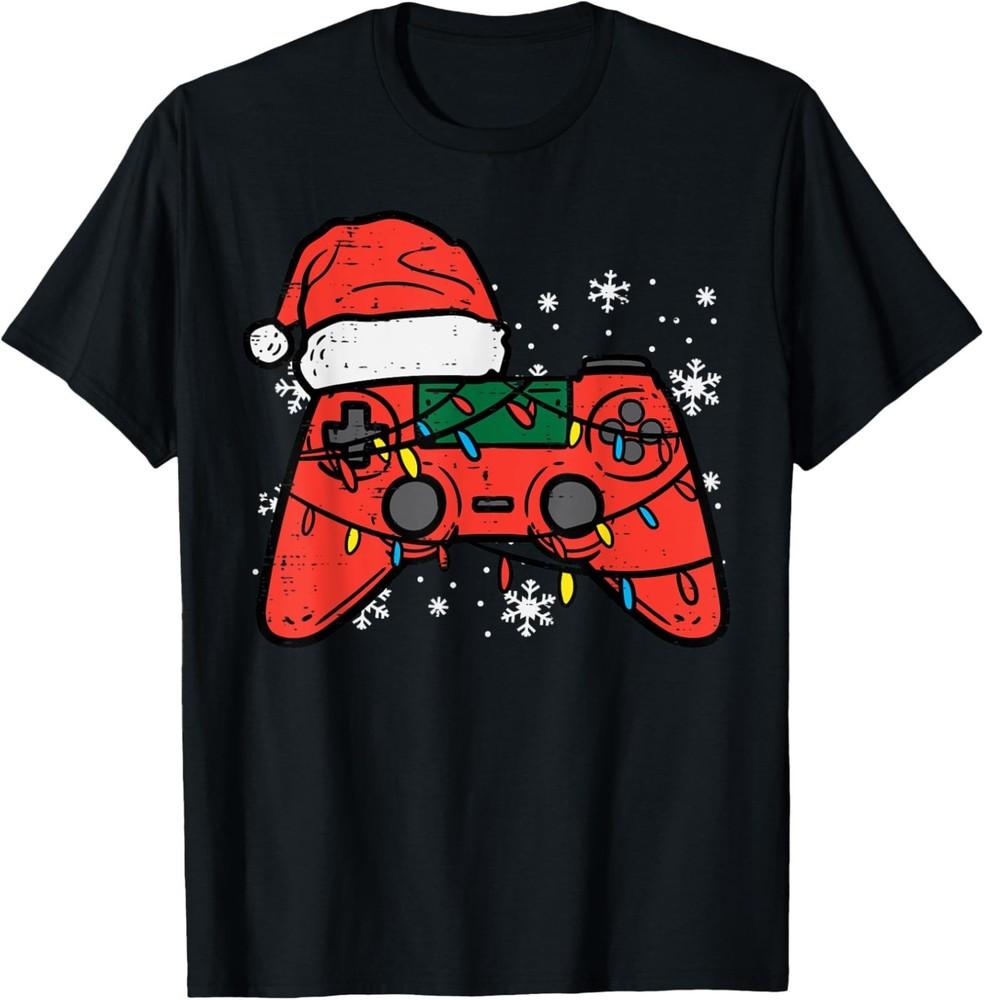 

Funny Christmas Gamer Controller Xmas Pajamas Unisex S-5XL Unisex T-Shirt M