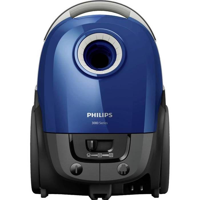 Philips Aspirateur avec sac série 3000, anti-allergique, aspire 99,9 % de la poussière, 900 W, bleu (XD3110/09)