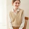 Fanzhen Women's Cashmere Blend V-Neck Vest