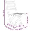 VidaXL Chaises pliables de jardin lot de 8 43x54x88 cm bambou, chaise pliable, meuble d'extérieur, chaise à manger, meuble 3278519