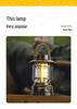 Solar-Powered Long-Lasting Camping Kerosene Lantern for Outdoor Ambient Light and Tent Lighting