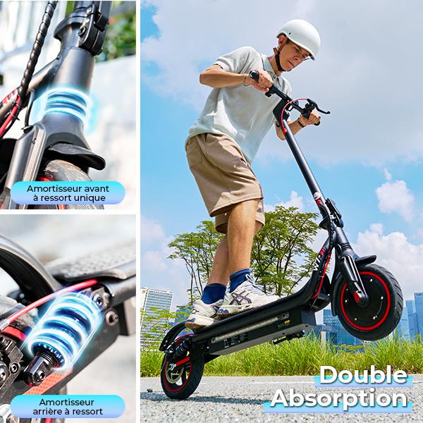 Electric Scooter Foldable iScooter W7 350W Motor Electric City Scooter Top Speed 35Km/h 36V 7.8AH Range 30Km Load 120Kg