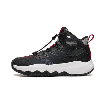 Li Ning Primary 3.0 V2 Comfortable Shock Absorption Mid-Top Kids Basketball Shoes Kids Sneaker Black YKBT074-9