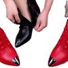 Martin boots for women's autumn and winter new velvet short boots retro pointed thick heels high heels comfortable leather boots for women