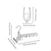 Foldable Clothes Hanger, Portable 5Hole Travel Multifunctional Organizer 7pcs Set