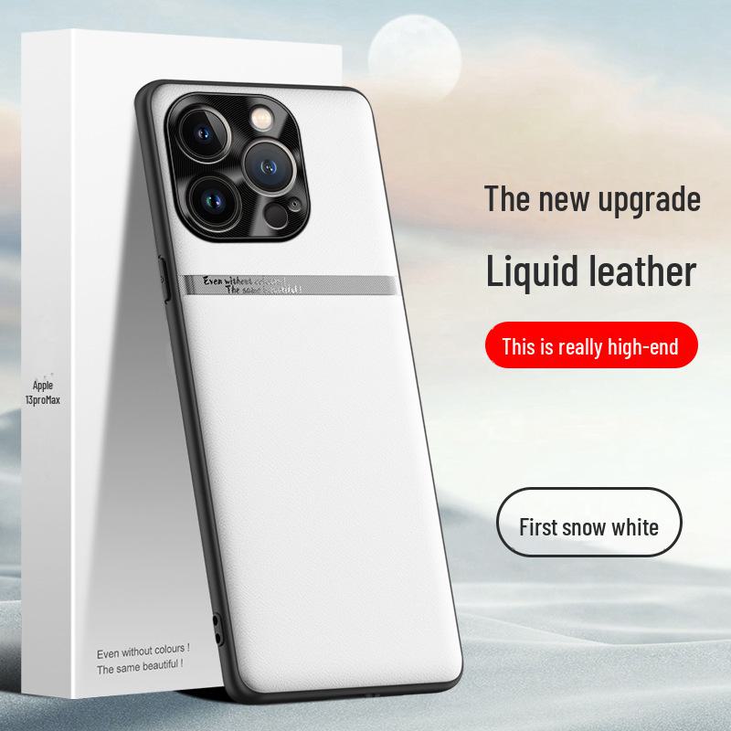 Protective liquid leather case for Apple 13 Pro Max, anti-fall and anti-fouling. Shipping available for single piece purchase.