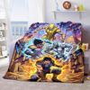 JoJo Anime Lightweight Flannel Blanket Soft Warm Throw Cozy Blanket for Sofa Bed Home Decor -QJY