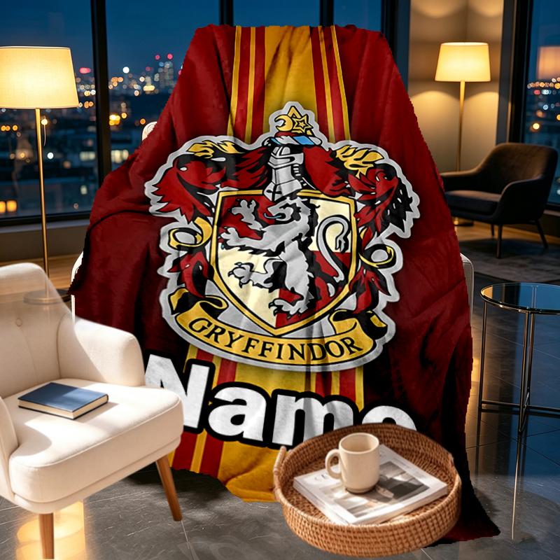 Custom Name Personalized movie Potter Print Blankets, Home Decor, Bedroom, Sofa, Camping, Couch, Gifts for Birthday Christmas