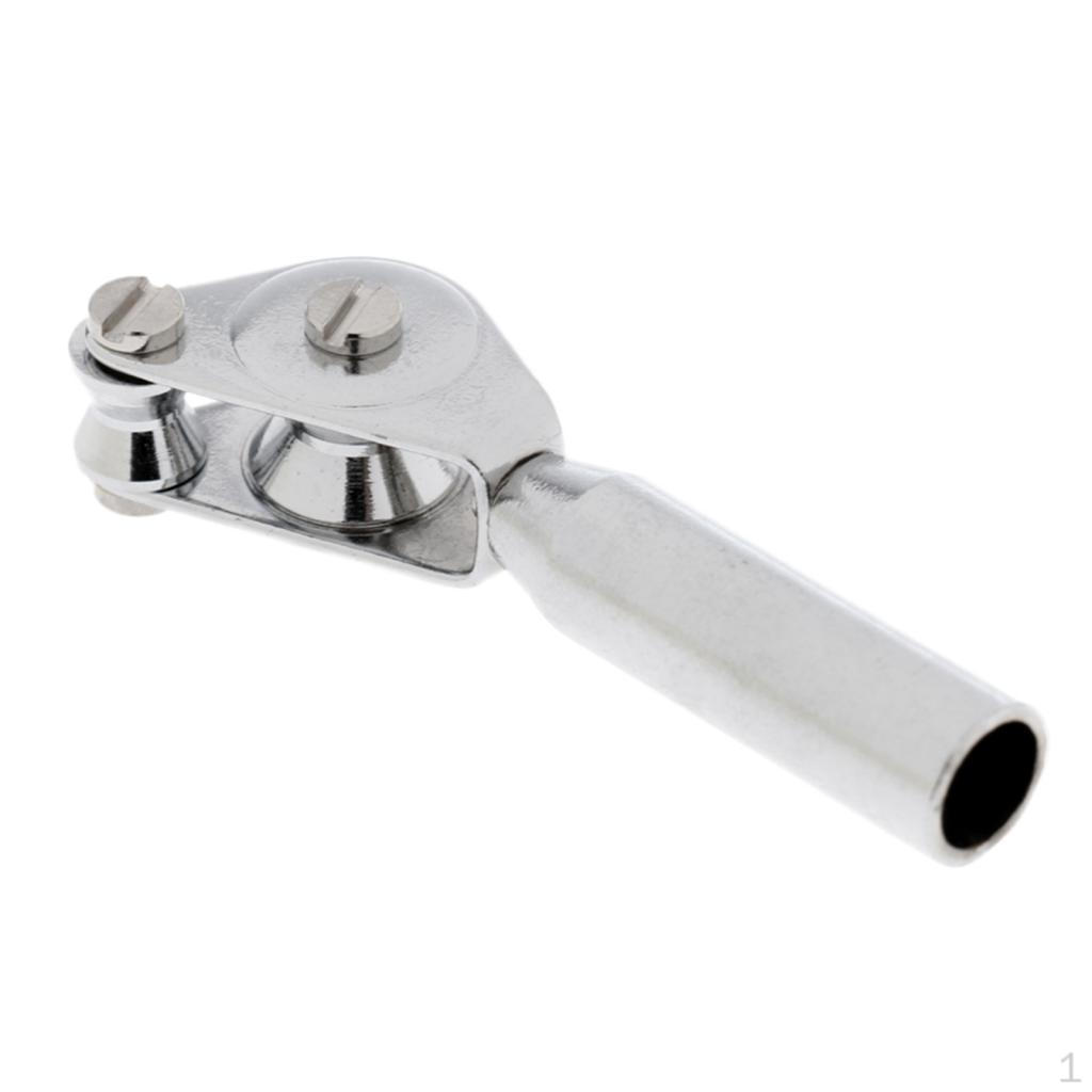 1 Piece Fishing Rod Tip Roller Guide Made of Stainless Steel Total Length 5.5cm