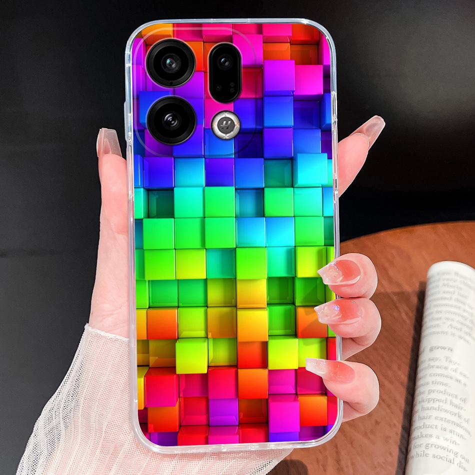 For Oppo Find X9 Pro Phone Case Unique Style Soft TPU Transparent Silicone Lightweight Cover For Oppo Find X 9 Protective Shell