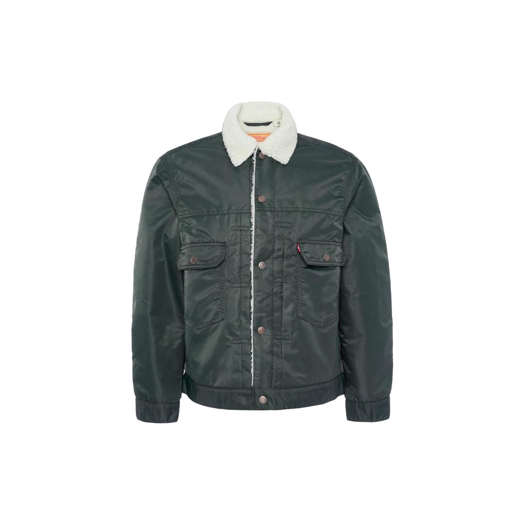 Levis Veste de travail coupe ample couleur unie Homme vestes Vert foncé A3267-0001