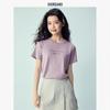 Women's Slogan Print Pure Cotton T-Shirt