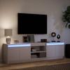 Vidaxl Szafka Tv Z Led, Biała, 180X34X50 Cm, Materiał Drewnopochodny