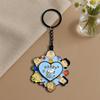 Anime Puppy Enamel Keychain - Cute Rotating Manga Pendant for Kids