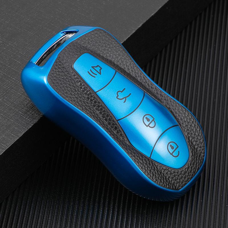 TPU Leahter Car Remote Smart Key Case Protective Cover For Geely New Emgrand GS X6 SUV EC7 Bag Shell Holder Keychain Protector Auto Accessories