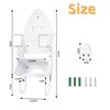 Wall Mount Ironing Board Wall Mount Ironing Board Laundry Room Storage Electric Iron Holder with Removable Ironing Board Iron, Hanger, Holder,
