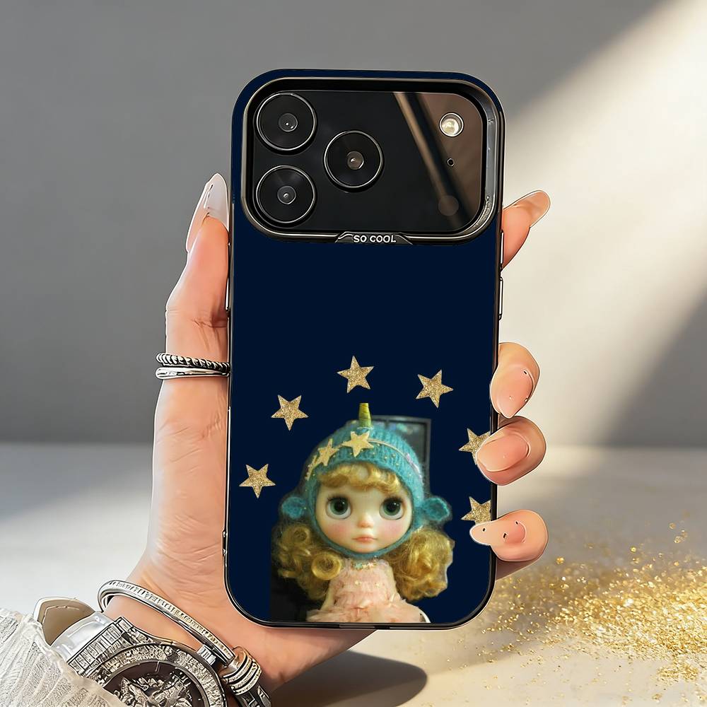Cute D-Doll B-BlytheS Phone Case For iPhone17,16,15,14,13,12,11,Pro,MAX White Matte Shockproof Cover