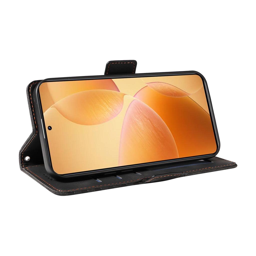 For Xiaomi 14T Pro Case PU Leather Phone Cover Rhombus Starry Imprinted