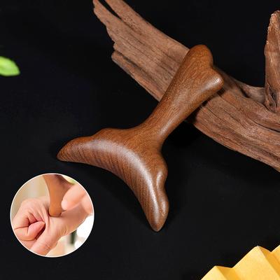 Guasha-bräda Sandelträ Meridian Akupunktur Massagekam Guasha-bräda För Nacke Axel Rygg Skrapbräda Ansiktslyftande Verktyg