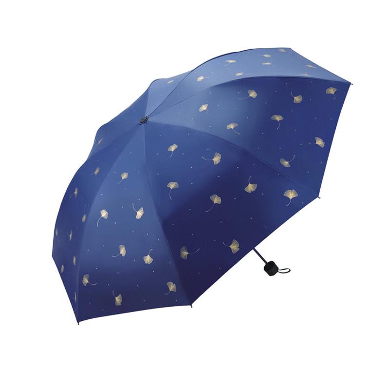 Paradise Black UV Three-Fold All-Weather Umbrella