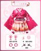 JIURUN Cosplay Kostüm Japanischer Stil Mini Lolita Lang Gothic Mori Übergröße Cosplay Halloween Kostüm Set Set, Yukata, Rock, Kimono, Kleid, Ärmel,