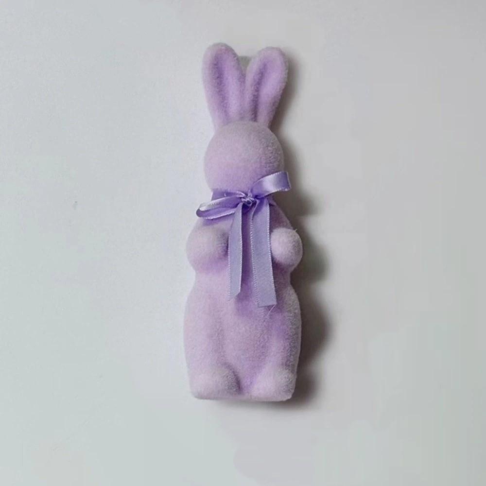 Creative Bunny Decoration With Bow Tie Simulation Rabbit Indoor Outdoor Lawn
