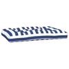 2 Piece Pallet Cushions Blue & White Striped Fabric