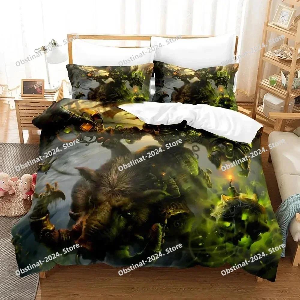 Hearthstone Heroes of Warcraft Bedding Set Printed single Comforter Quilt Duvet Cover Pillow Case 3 Pieces Sets Kids Adult Size
