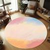 Oil Painting Style Living Room Rug Modern Home Decor Carpet Soft Non-Slip Floor Mat Fluid Brushstroke Pattern for Bedroom
