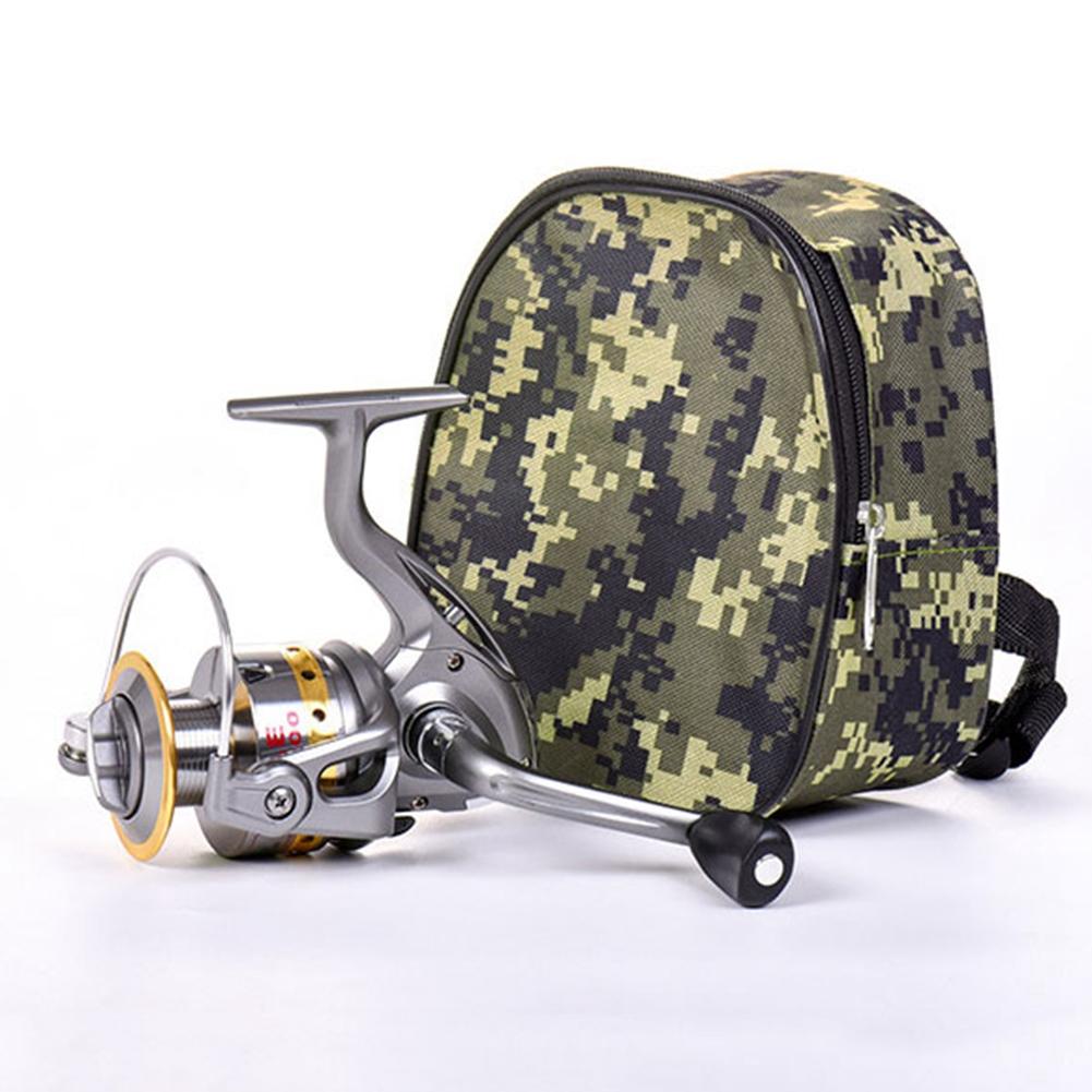 Outdoor Portable Oxford Fabric Fishing Baits Fish Lures Tool Storage Bag(Camouflage Color)