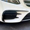 For Mercedes-Benz W213 2016-2020 E200 260 300 ABS Carbon Fiber Front Bumper Splitter Spoiler Fog Lamp Guard Body Kit Accessories
