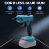 280°C 100W Cordless Hot Melt Glue Gun Portable Rechargeable with 10pcs 11mm Glue Sticks DIY Repair Tool For Makita 18V Battery
