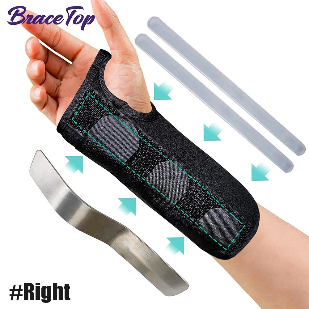 

Bracetop Wrist Brace For Carpal Tunnel, Adjustable Wrist Support With Splints, Compression Hand Support For Injuries, Wrist Pain