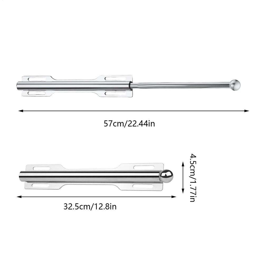

Telescopic Clothes Hanger With Hook Retractable Sliding Metal Closet Valet Rod Iron Slide Out Valet Rod For Pants Hats Scarves білий
