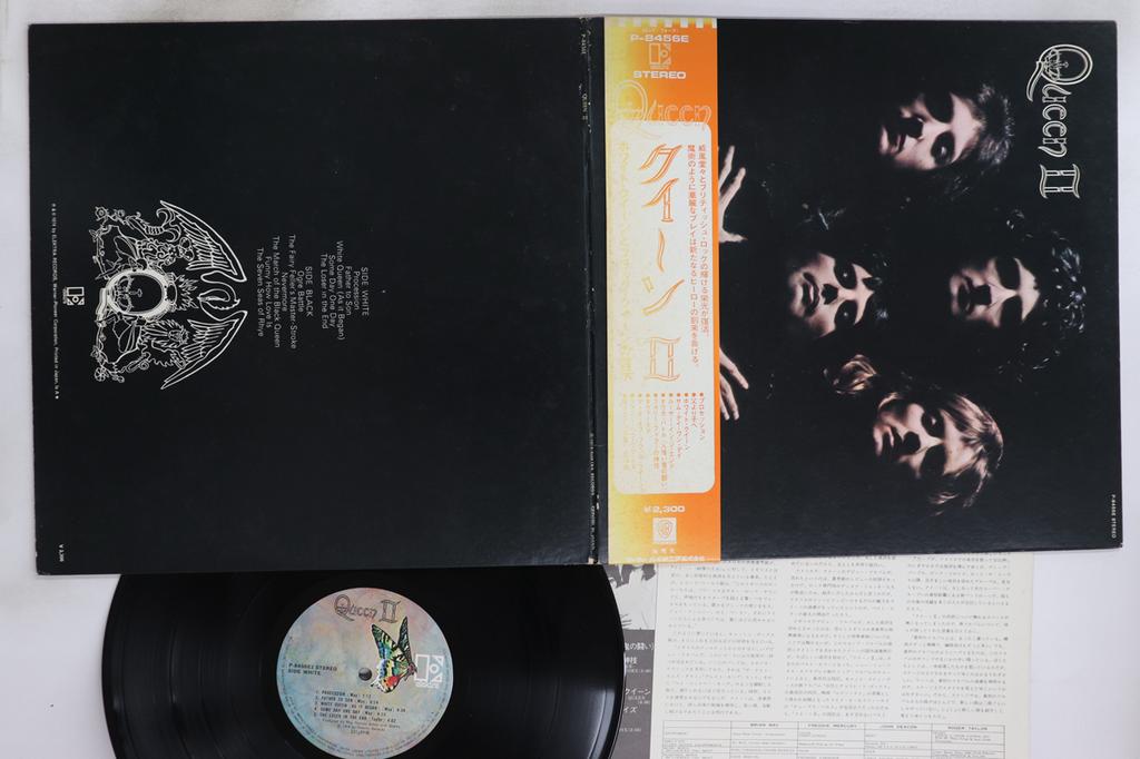 LP Record QUEEN - Queen II P8456E ELEKTRA 1974 Japan Obi Rock Used