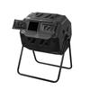 42 Gallon Compost Bin Rotatable Black Compost Container for Outdoor Garden Yard Supplies