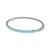 Shining Heart Classic 925 Silver Synthetic Cubic Zirconia Bracelet Women's 590537EN105