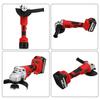 125mm 588V Bürstenloser Elektrischer Winkelschleifer Mit 1/2 Stück 22980mAh Akku Wiederaufladbares Akku-Schleifwerkzeug Für 18V Akku